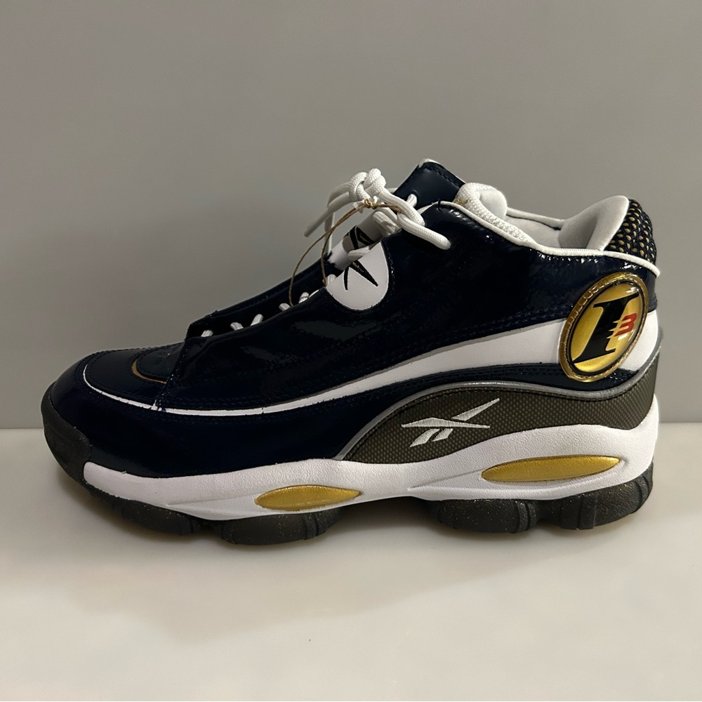 New Reebok The Answer DMX Allen Iverson Navy Basketball Shoes - Size 8 / EU40.5